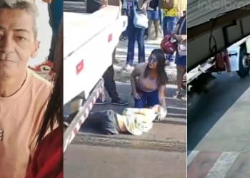 Vídeo: Morr3 idoso que teve o pé e$magado por caminhão em Parintins; filha sobrevive