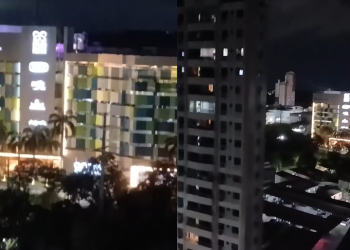 Vídeo: Vizinha do Manaus Plaza recl@ma que shopping faz festa barulhenta e poluição visual