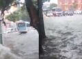 Vídeo: Centro de Manaus alaga com água podre durante chuva: ‘virou piscina’