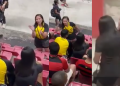 Vídeo: Mulher flagra marido com a amante no jogo do Sport, b@te nele e vai embora com a outra