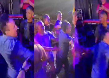 Vídeo: Vereador Babá Tupinambá vai pra p0rrada no aniversário de Parintins e vira ‘t0ur0’ no palco
