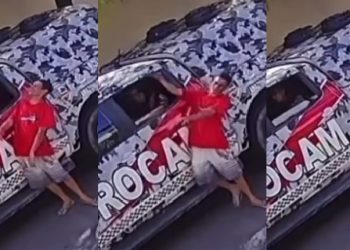 Vídeo forte: safanã0 da Rocam em homem indefeso volta a viralizar no Amazonas