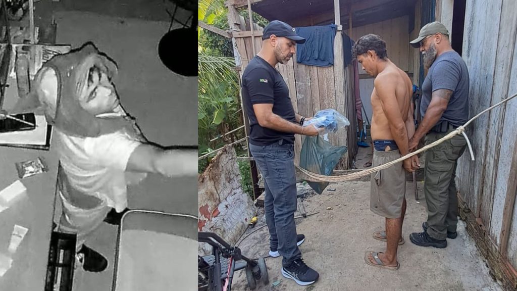 Vídeo: “Sujo” é pres0 por furt0s em município do Amazonas e mãe agradece