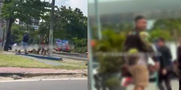 Vídeo: motociclistas entram em confr0nt0 e provocam confusão em ponto de entregadores