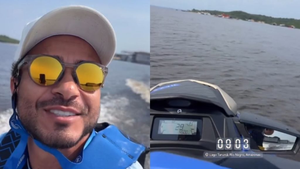 'Que saudade que eu tava disso aqui’: veja o vídeo gravado por turista antes de m0rr3r af0gad0 Rio Negro