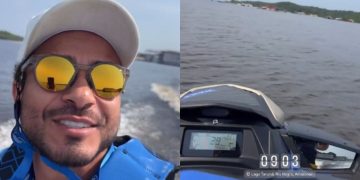 'Que saudade que eu tava disso aqui’: veja o vídeo gravado por turista antes de m0rr3r af0gad0 Rio Negro