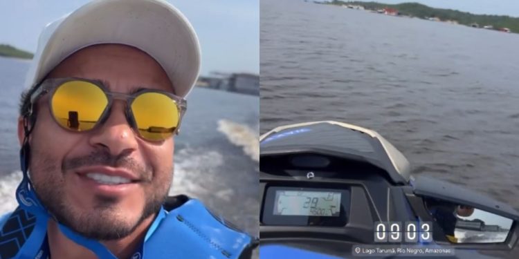 'Que saudade que eu tava disso aqui’: veja o vídeo gravado por turista antes de m0rr3r af0gad0 Rio Negro