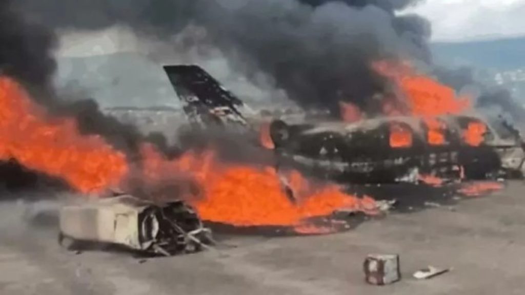 Veja o momento em que aeronave perde força e expl0de ao cair na Venezuela