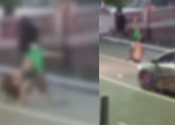 Homem é esf4que4d0 várias vezes próximo ao Teatro Amazonas; veja o vídeo