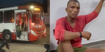 Suspeito de assalt0 é detido na linha 650 e afirma que estava com f4ca porque tinha comido carne