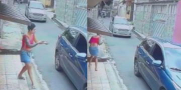 Vídeo: Mulher denuncia ex por ame4ça com arm4 de fogo em frente à própria casa no Alvorada
