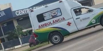 Aluno do Ceti cai do segundo andar e é socorrido às pressas em Iranduba