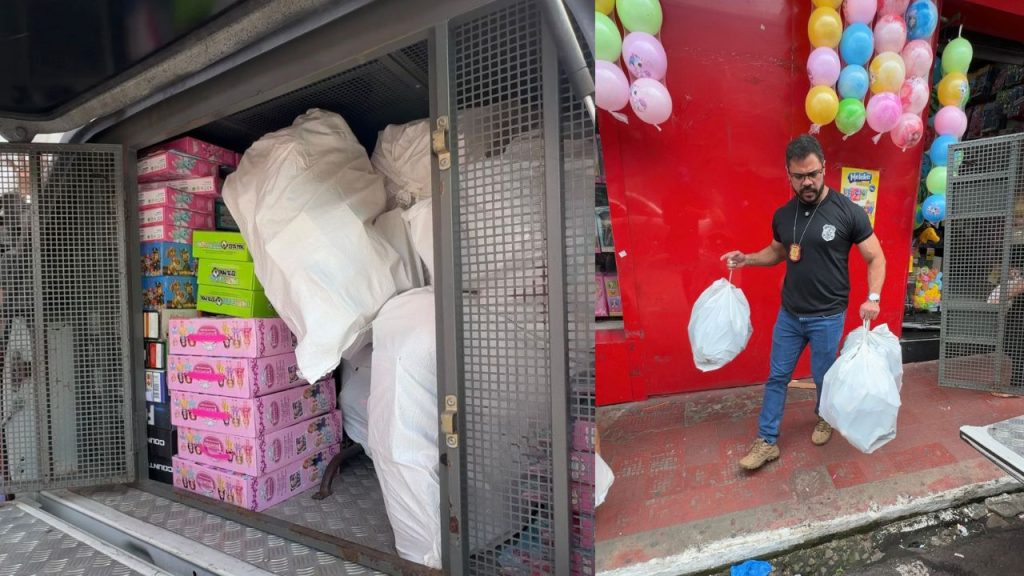 Lojas do Centro são alvos de operação da PC-AM por venda de brinquedos falsos