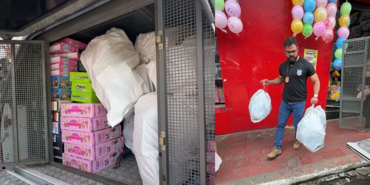 Lojas do Centro são alvos de operação da PC-AM por venda de brinquedos falsos