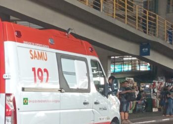 Dentro do T3, Samu é acionado após homem passar mal aguardando ônibus