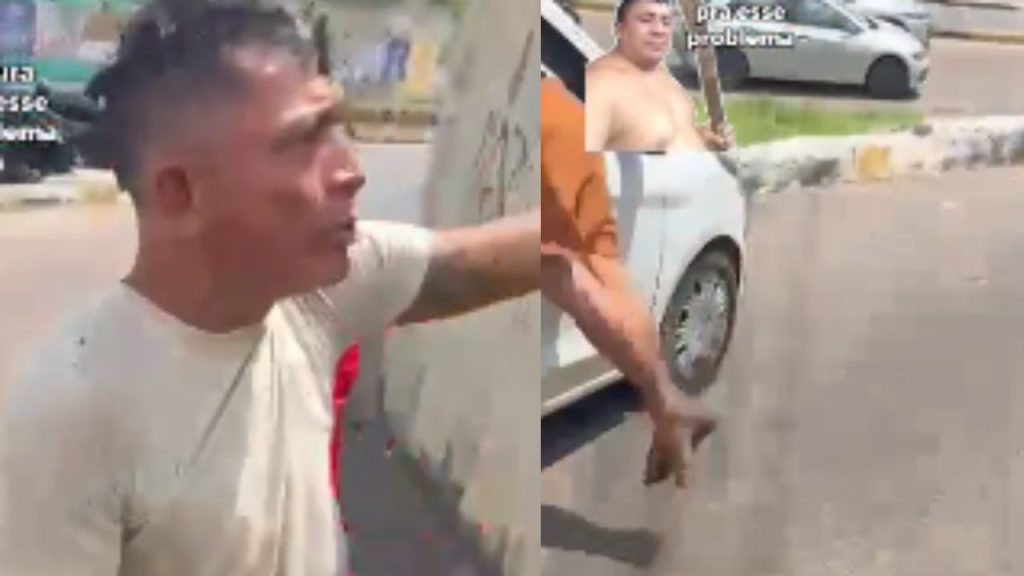 Ladrão é esp4nc0 no Alvorada e foge para dentro de carro; veja o vídeo