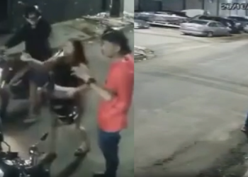 Vídeo: Nervosismo? Após ter a m0t0 r0ubada por dupla, homem se vira e mij@ em Manaus