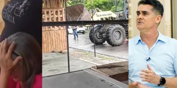 Vídeo: David Almeida manda derrubar comércios na tora e trabalhadora chora: ‘meu Deus’