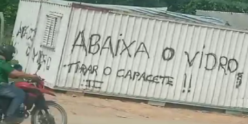 Pichação com ordem de f@cçã0 no Distrito Industrial 2 gera alerta entre moradores: ‘Rio de Janeiro aqui’