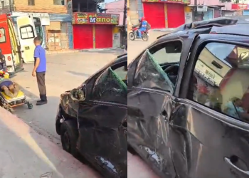 Vídeo Motorista fica desac0rdad0 após ac1dente v1olent0 com ônibus no Tarumã