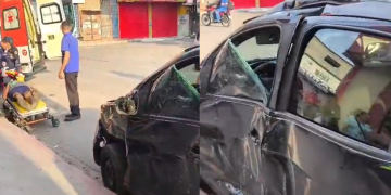 Vídeo Motorista fica desac0rdad0 após ac1dente v1olent0 com ônibus no Tarumã