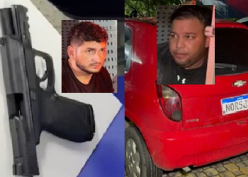 Policiais da Rocam prendem trio internacional por agi0tagem e apreendem arm@ no Parque 10