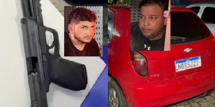 Policiais da Rocam prendem trio internacional por agi0tagem e apreendem arm@ no Parque 10
