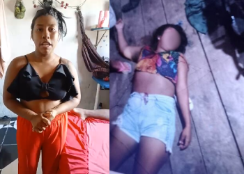 Em Tefé, jovem mostra que não foi m0rta pelo marido, mas apanhou: ‘Eu desmaiei’; veja