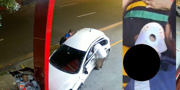 Vídeo mostra carro de app batendo em Manaus e furando pulmão do motorista 