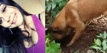 Cão farejador da PM encontra cova rasa onde estava corp0 de jovem desaparecida no São Geraldo