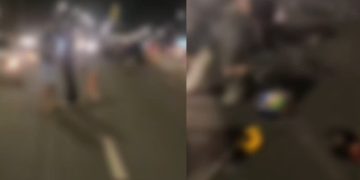 Testemunha grava vídeo de motoqueiro deg0lado por caminhão no viaduto: ‘tor0u o cara’