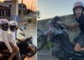 Vídeo: ‘Cearense do Grau’ m0rre pilotando moto com a namorada durante abordagem da PM