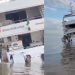 Vídeo: iate luxuoso de três andares que saiu de Manaus tomba em Santarém