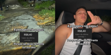 Veja: Motorista de app revela que preferiu ficar sem receber do que entrar em rua esburacada em Manaus