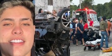 Vídeo: enquanto ag0nizava na Avenida da Torres, jovem do “racha” levava cerveja no carro