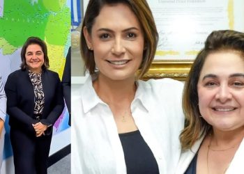 Michelle Bolsonaro faz homenagem para Professora Maria do Carmo no dia do seu aniversário