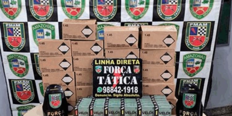 Suspeito é pres0 em Manaus com 4,6 mil munições dentro do carro