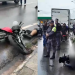 Motociclista m0rr3 ao tentar fazer ultrapassagem em caminhão na Torquato Tapajós