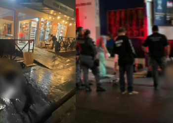 ‘Meu filho’, gr1ta mãe desolada ao encontrar rapaz m0rt0 a t1r0s em frente de tabacaria no Dom Pedro; veja