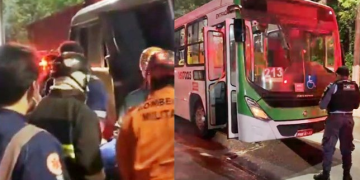 Vídeo: Micro-ônibus e ônibus se ch0cam e deixam nove f3rid0s no bairro Japiim