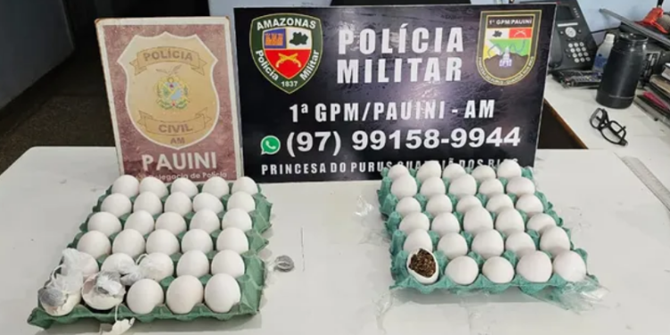 Mulher é pres@ ao tentar entrar com dr0gas em ovos de galinha em delegacia de Pauini