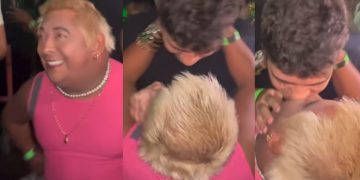 Vídeo: Patixa Teló ganha beijo na boca de boy misterioso em Goiás