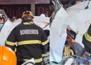 Vídeo grave: capotament0 deixa dois homens m0rtos na Autaz Mirim