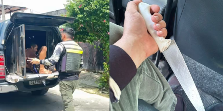 Policial se disfarça de mototaxista e pr3nde homem que estava am3açand0 a mãe com uma f@ca em Manaus