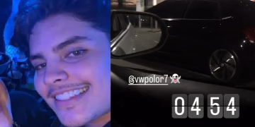 Jovem envolvido em suposto racha que deixou 2 m0rt0s na avenida do Turismo postava disputas; veja