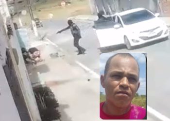 Câmera de segurança mostra momento em que jovem é executad0 com 30 tir0s 