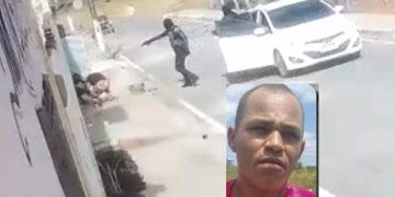 Câmera de segurança mostra momento em que jovem é executad0 com 30 tir0s 