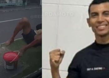 Vídeo mostra policial militar agonizand0 após ser espcanad0 antes de m0rrer em Manaus