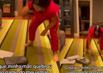 Vídeo: Mãe toma atitude extrema e destrói PS5 após filho chamá-la de ‘filha da put4’