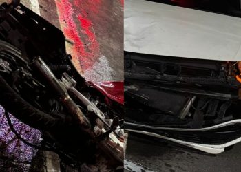 Entregador tem perna quebr4d4 após ser atingid0 por carro que furou sinal em Manaus